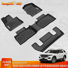 Floor Mats Liner Custom For 2020-2023 Ford Explorer TPE All Weather Waterproof picture