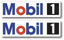 2X MOBIL 1 OIL RACING DECAL STICKER 3M VINYL VEHICLE WINDOW WALL CAR ONE DRAG picture