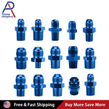 1/2/4PCS AN4 AN6 AN8 AN10 AN12 Straight Male Flare Fuel Hose End Fitting Adapter picture