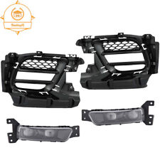 Pair LED Fog Lights Set for 2017-2022 Jeep Grand Cherokee With Cover Bezels  picture