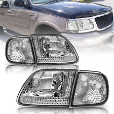 Fit 1997-2003 Ford F150 1997-2002 Expedition Headlight+Corner Lamp 4PC picture