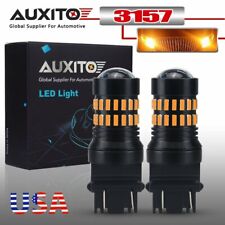 AUXITO 2x 3457 3757 3157 LED Amber Yellow Turn Signal Parking DRL Light Bulbs US picture