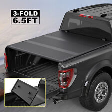 6.5FT 6.6FT Bed Truck Tonneau Cover For 2007-2024 Toyota Tundra Hard Tri-Fold picture