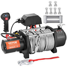 VEVOR 18000lbs Electric Winch 12V Steel Cable Truck Trailer Towing Off-Road SUV picture