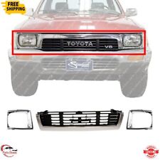 For 1989-1991 Toyota Pickup Front Grille With Left Right Headlight Door Bezel picture