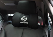 2Pcs Real Leather Car Seat Neck Cushion Pillow Car Headrest For volkswagen Car picture