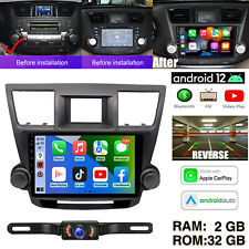 For 2008-2013 Toyota Highlander Apple Carplay Car Radio GPS Navi 32GB Android 12 picture