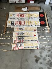 1961 Ford Truck Series Dealer Showroom Sign Promotional Banners Not Seen Often picture