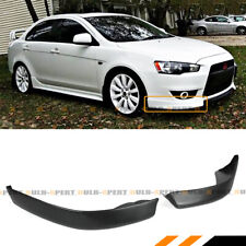 FOR 2008-15 MITSUBISHI LANCER JDM STYLE 2PC FRONT BUMPER LIP SIDE SPLITTERS CAP picture