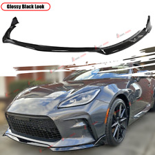 For 22-24 Toyota GR86 ST-Style Glossy Black Front Bumper Lip Body Kit Spoiler picture