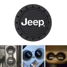 Plasticolor 000652R01 Jeep Logo Cup Holder Coaster Universal Fit All Sizes Cups picture
