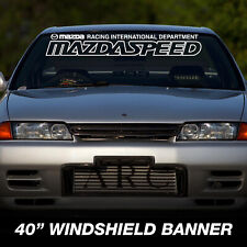 Mazdaspeed Premium Windshield Banner Vinyl Decal Sticker JDM 40