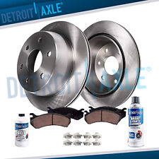 Rear Disc Rotors + Brake Pads for GMC Sierra 1500 Chevy Silverado 1500 Tahoe picture