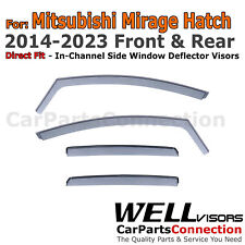 Wellvisors In-Channel Window Visors 4Pcs For Mitsubishi Mirage Hatchback 14-2024 picture