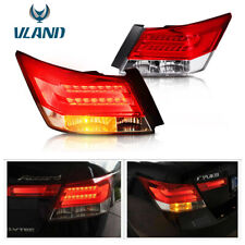 Pair Red LED Brake Tail Lights Rear Lamp For 2008-2012 Honda Accord Sedan LH+RH picture