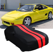 For Toyota FT-86 MR2 Celica Car Cover Satin Stretch Dust Proof Indoor Red-Strip picture