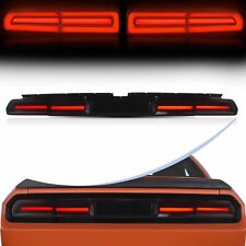 2Pcs SMOKE LED Tail Lights For Dodge Challenger 2008-14 w/Sequential Rear Lamps picture