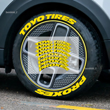 4x Toyo Tires Proxes Permanent Tire Letters Stickers For 14-22