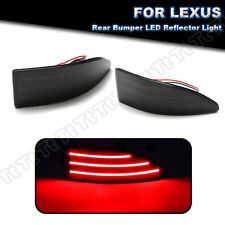 For 2006-2013 Lexus IS250 IS350 Red LED Rear Bumper Reflector Break Light Smoked picture