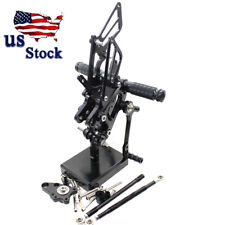 CNC Rearsets Rearset/Foot Pegs For Honda 2003 2004 2005 2006 CBR600RR Adjustable picture