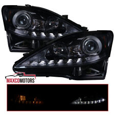 Smoke Projector Headlight Fits 2006-2010 Lexus IS250 IS350 Sequential LED Signal picture
