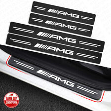 4x AMG Car Door Plate Sill Scuff Cover Anti Scratch 3D Decal Sticker Protector picture