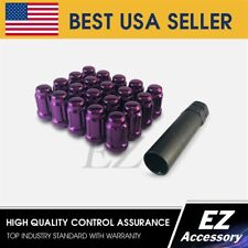 20 Pc Set Spline Tuner Lug Nuts | 12x1.5 | Purple | For Toyota 4Runner Camry picture