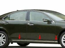 fit:2007-2012 Lexus ES 350 6Pc Flat Stainless Steel Body Side Molding Trim 3/4