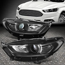 FOR 13-16 FORD FUSION FACTORY STYLE PROJECTOR HEADLIGHT HEAD LAMPS BLACK/CLEAR picture