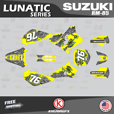 Graphics Kit for Suzuki RM85 (2001-2023) RM 85 LUNATIC-yellow picture