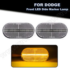 For 92-02 DODGE VIPER GTS SRI SRII LED Side Marker Turn Signal Lights Clear Lens picture