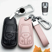 For Audi Q7 TTS A4L A3 A5 A6L QT S5 S7 8S TT Q5 Leather Car Key Fob Case Cover  picture