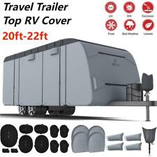 RVMasking 7-Ply Anti-UV Breathable Travel Trailer Camper RV Cover fits 20'-22' picture