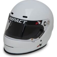 Impact Racing 14520509 Race Driving Helmet 1320 Snell2020 Large White NEW picture