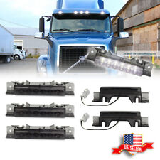 5PCS Smoked Lens White LED Cab Roof Marker Lights For 2003-up Volvo VN/VNL Truck picture