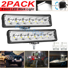 2x 6Inch LED Work Light Bar Spot Pods Fog Lamp Offroad Truck Driving White 6000K picture