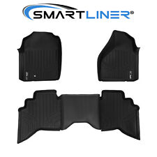 SMARTLINER Floor Mat Black Liner Set for 02-08 Ram 1500/03-09 2500/3500 Quad Cab picture