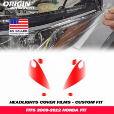 PreCut Headlights Protection Clear Covers Bra Film Kit PPF Fits 2009-2012 FIT picture