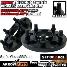 2x 15mm 5x120mm Hub Centric Adapter Spacer Fit Regal/CTS/Camaro/Impala/Malibu picture