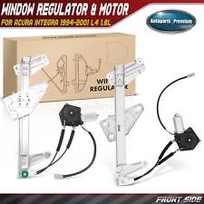 2x Front Power Window Regulator w/ Motor for Acura Integra 1994-2001 L4 1.8L 4dr picture