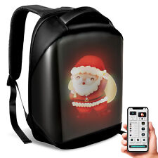 LED Backpack w/Full-color screen Laptop Bag DIY programming Backpack Waterproof picture
