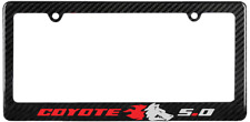 Ford Mustang Super Coyote Badge 5.0 GT 100% Carbon Fiber License Plate Frame picture