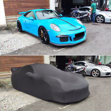 For Porsche 911 GT3 Full Car Cover Indoor Stretch Stain Dust-proof Custom Black picture