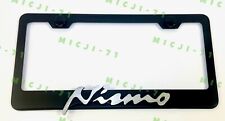 3D Nismo Emblem Stainless Steel Black License Plate Frame Rust Free picture