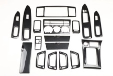 17PCS Black Carbon Fiber Car Interior Kit Cover Trim For Toyota Corolla 04-2006 picture