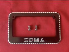 Yamaha Zuma Gorgeous License Plate Frame Black Made In USA picture