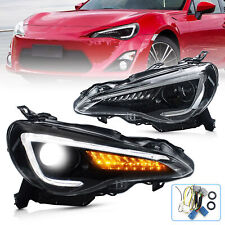 VLAND Headlights For Toyota 86 Subaru BRZ Scion FR-S Sequential Indicator LH+RH picture