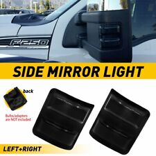 2pcs Smoke Lens Side Mirror Light Cover For 2008-2016 Ford F250 F350 Super Duty picture