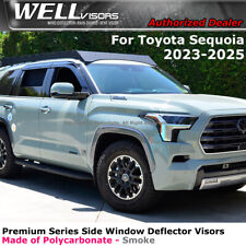 WELLvisors Premium Series For Toyota Sequoia 2023-2024 Window Visors Smoke Guard picture