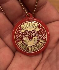 Vintage Mopar Dodge Ramcharger Logo Key Ring (Red) 1974 Chicago Auto Show Promo picture